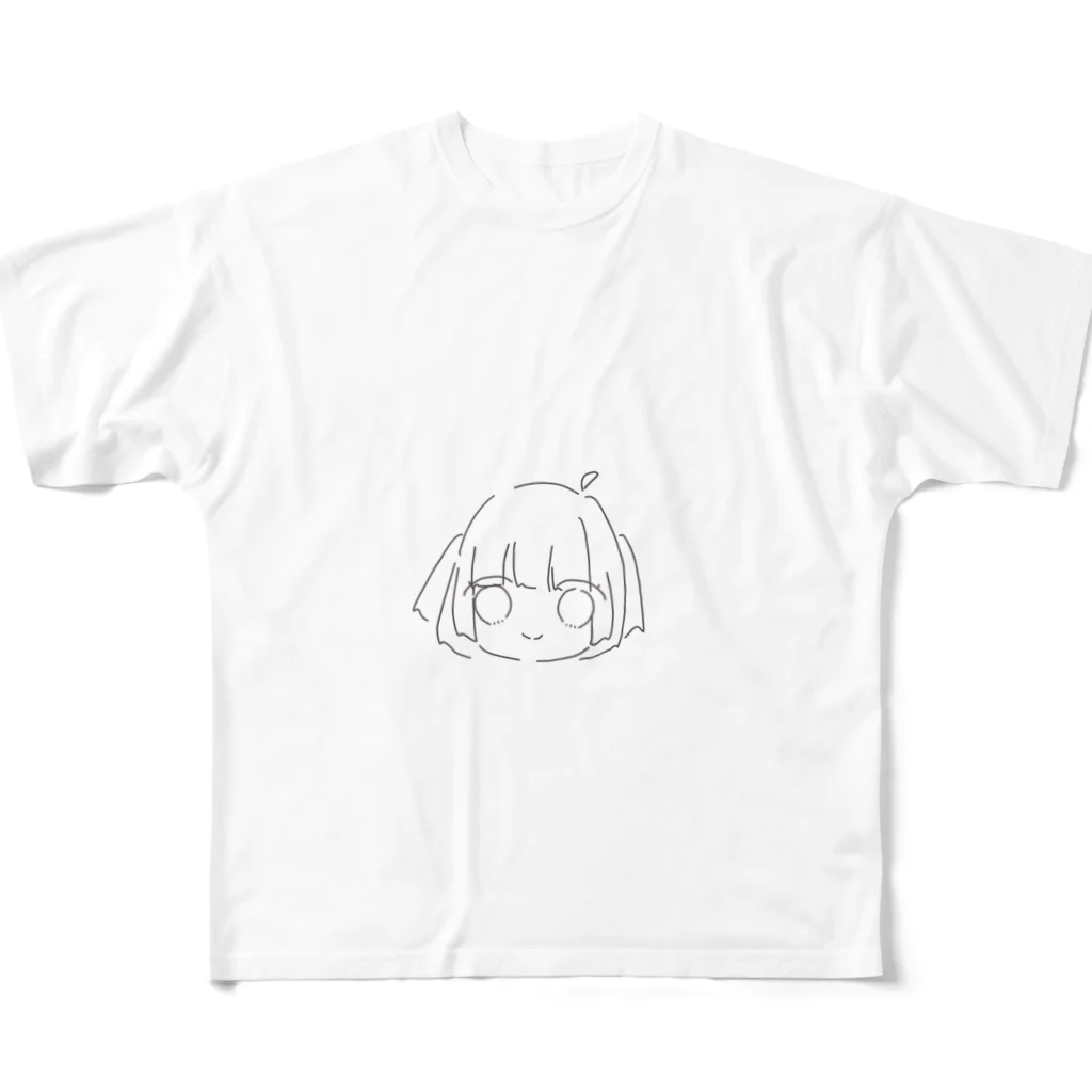 もぐらっこの女の子 All-Over Print T-Shirt