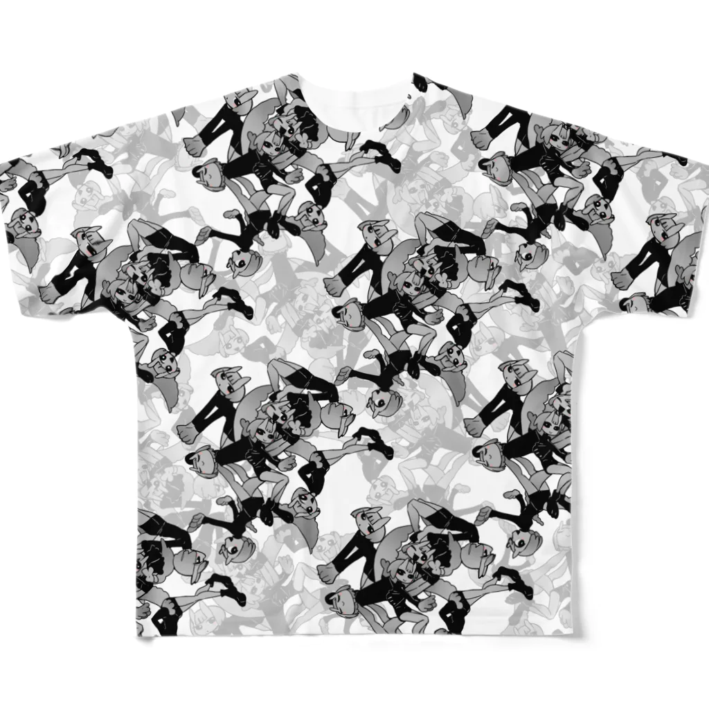 🍰🍭🍨🎂🍬🍩🍦🍮🍫🍪の無限和泉童子 All-Over Print T-Shirt