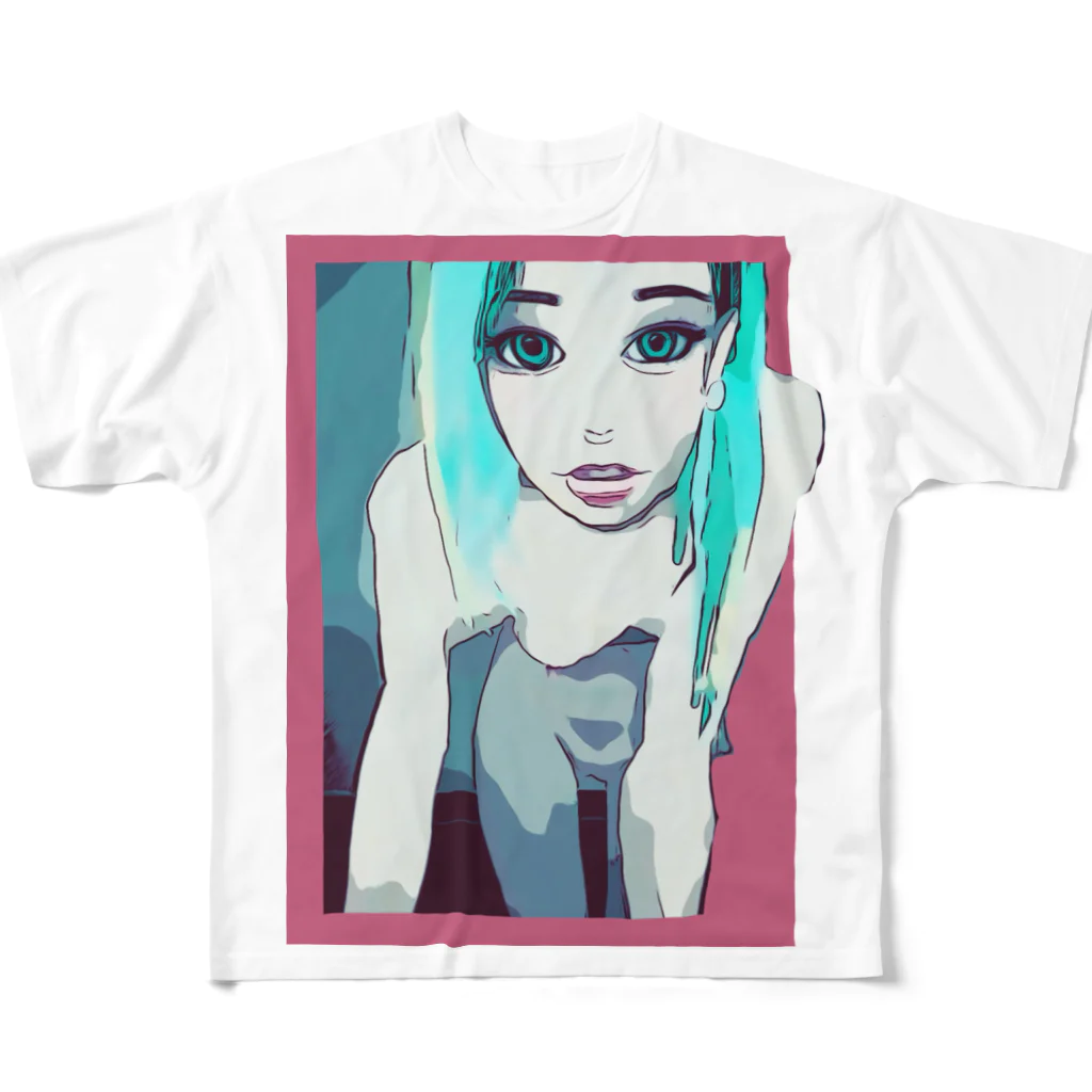 可愛い女の子職人vent4444のニョキニョキ All-Over Print T-Shirt