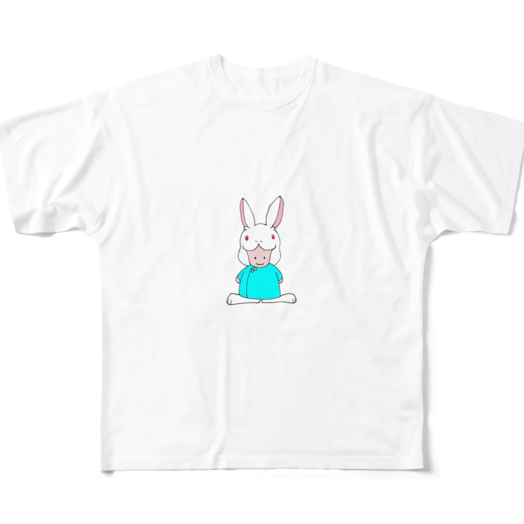 うさちゃん＠美守堂のうさぴょん先生 All-Over Print T-Shirt