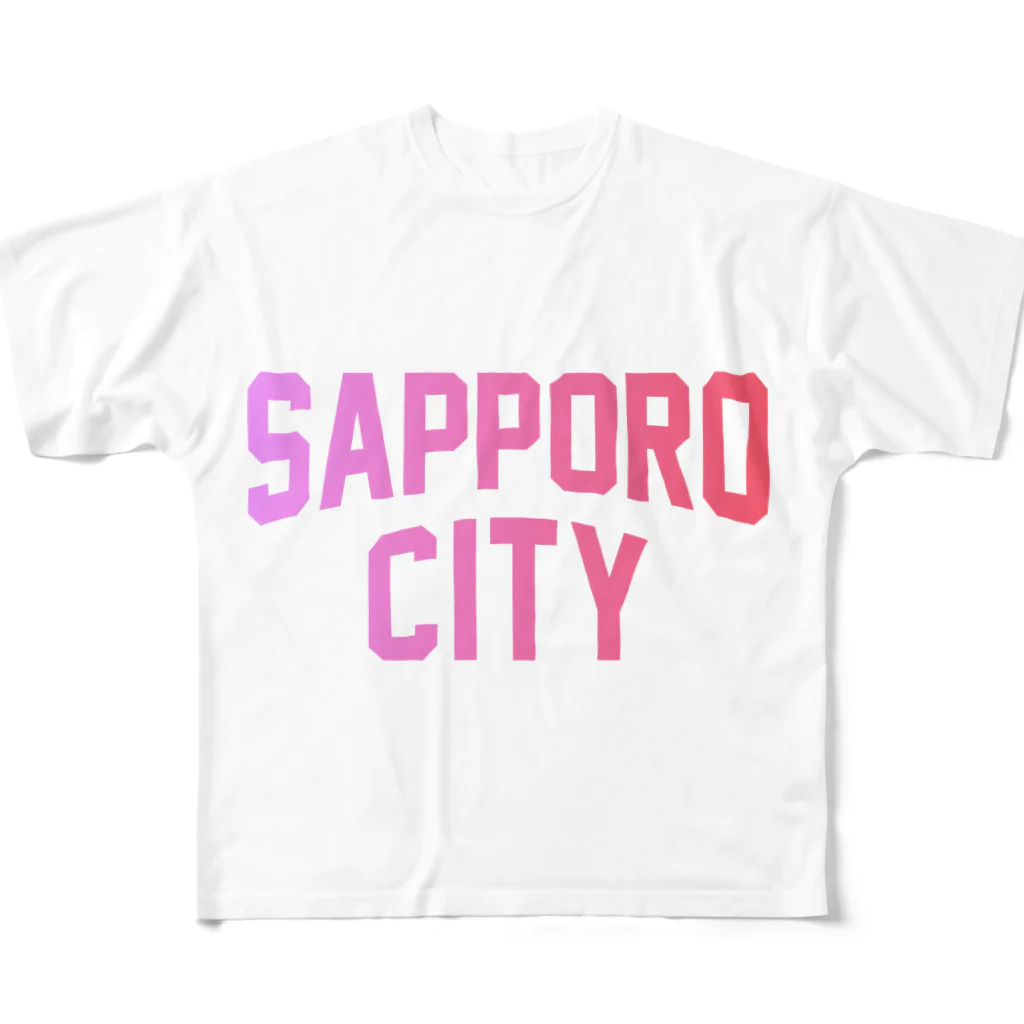 JIMOTO Wear Local Japanの札幌市 SAPPORO CITY フルグラフィックTシャツ