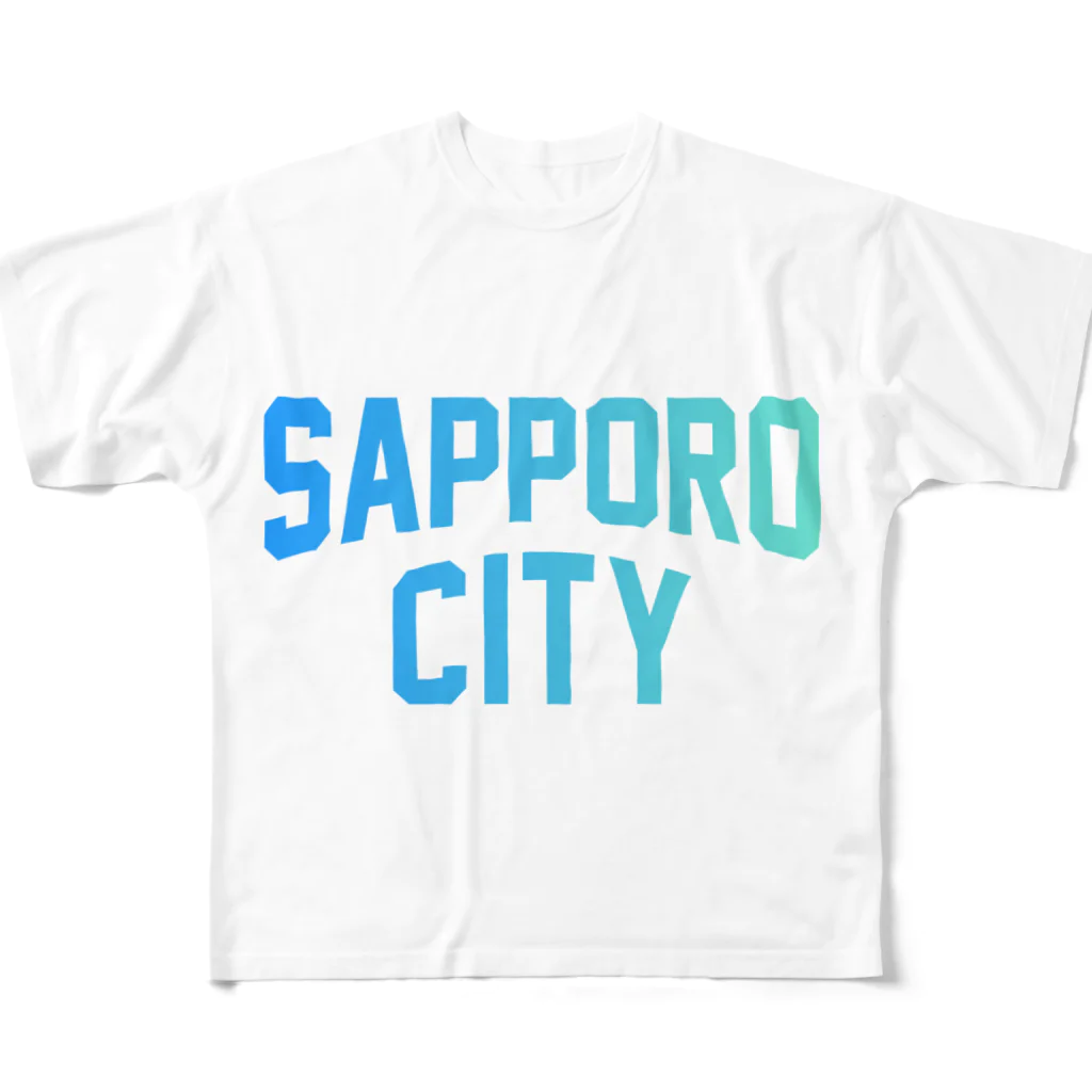 JIMOTOE Wear Local Japanの札幌市 SAPPORO CITY All-Over Print T-Shirt