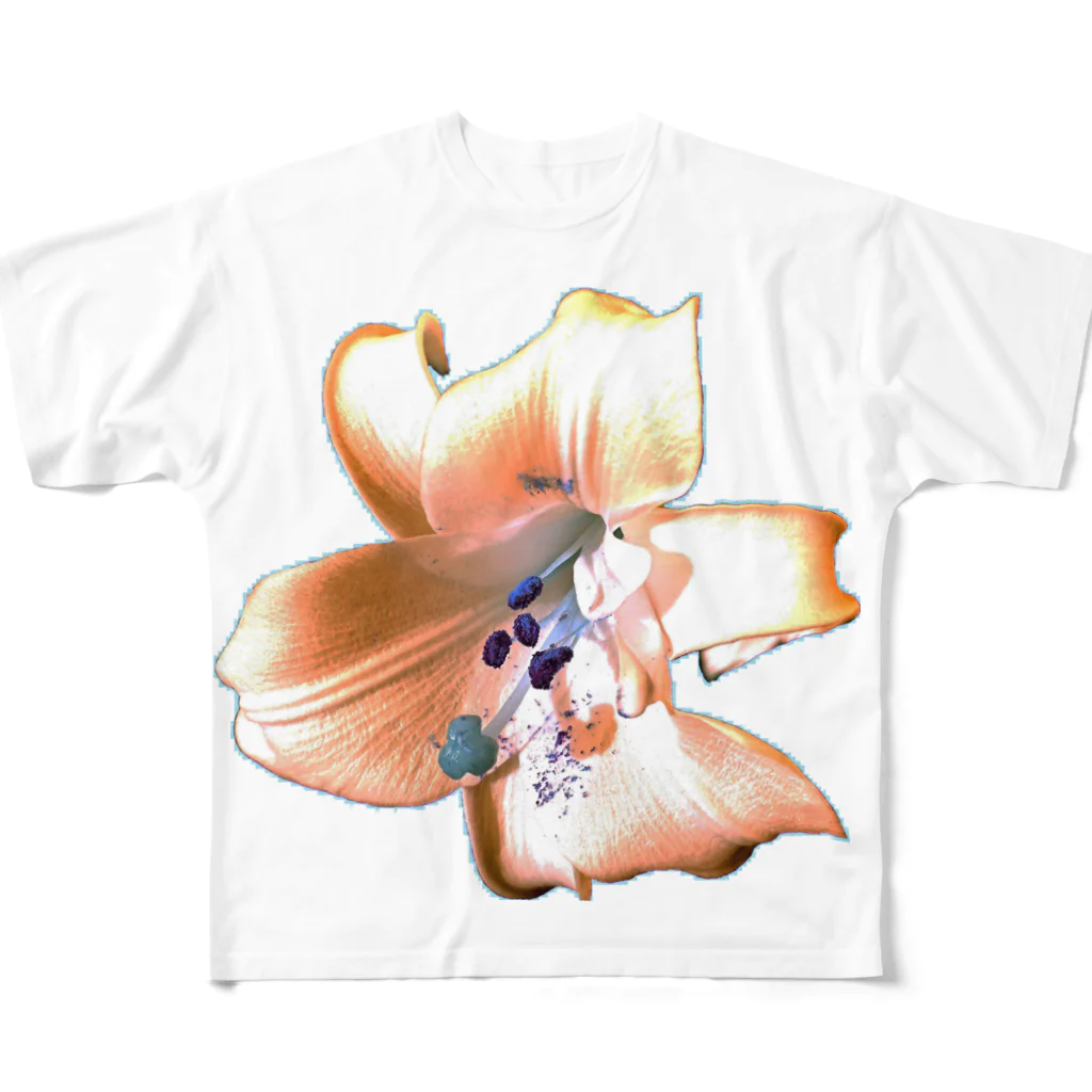 でおきしりぼ子の実験室のLily (Twilight Colour) All-Over Print T-Shirt