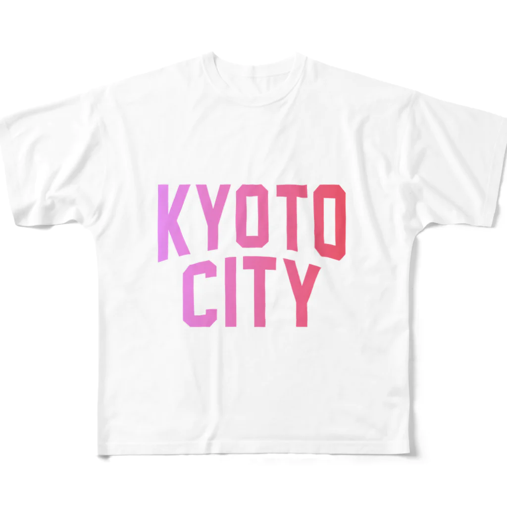 JIMOTO Wear Local Japanの京都市 KYOTO CITY フルグラフィックTシャツ