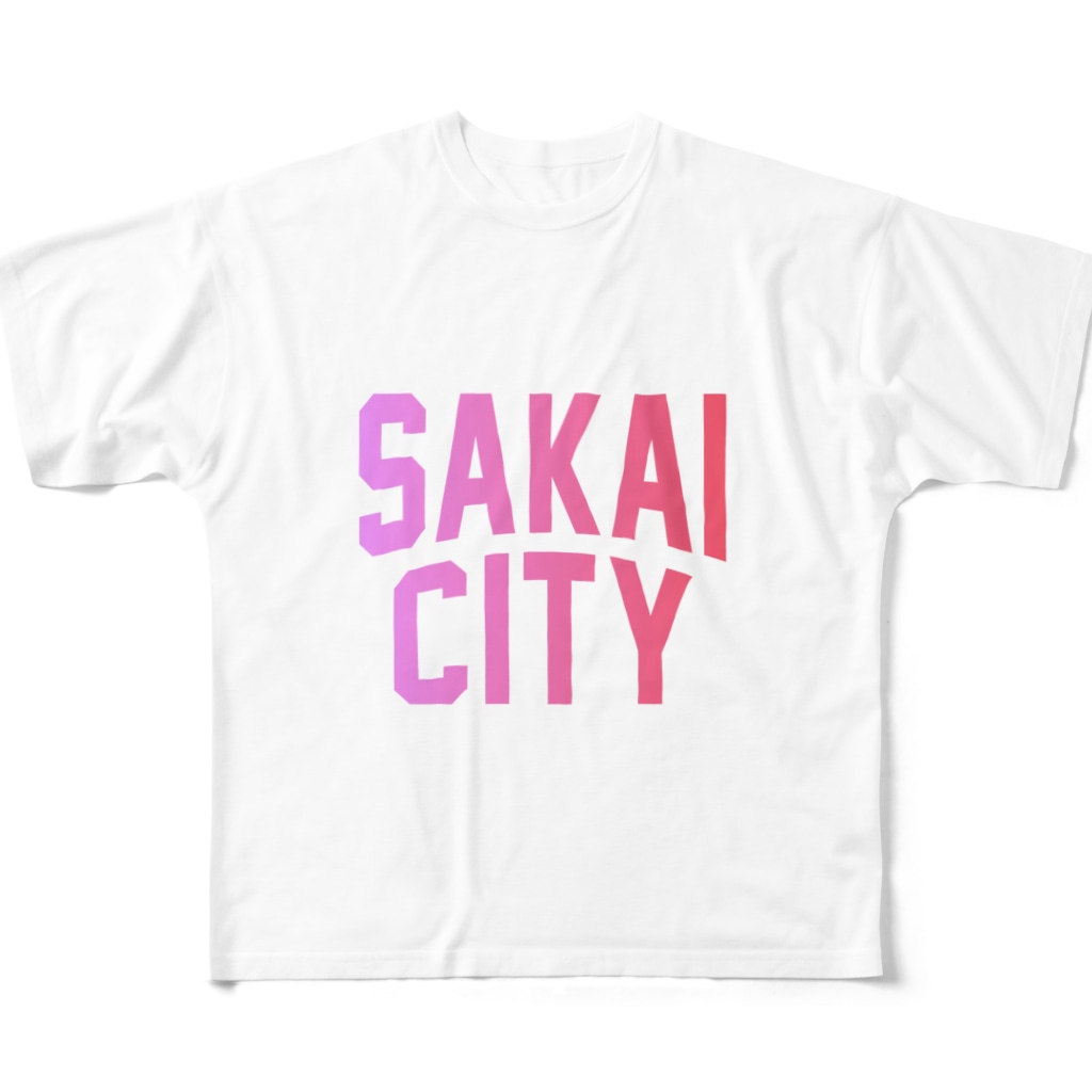 JIMOTO Wear Local Japanの堺市 SAKAI CITY All-Over Print T-Shirt