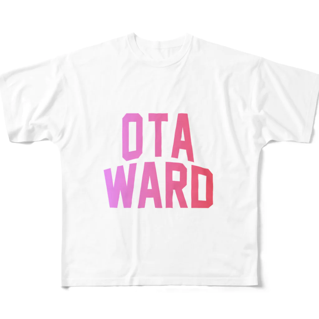 JIMOTOE Wear Local Japanの大田区 OTA WARD All-Over Print T-Shirt