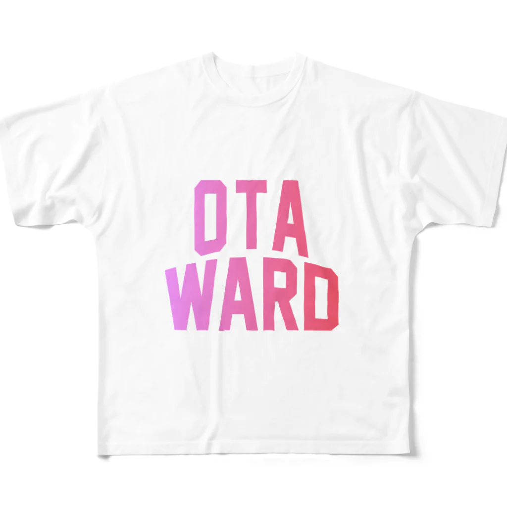 JIMOTO Wear Local Japanの大田区 OTA WARD フルグラフィックTシャツ