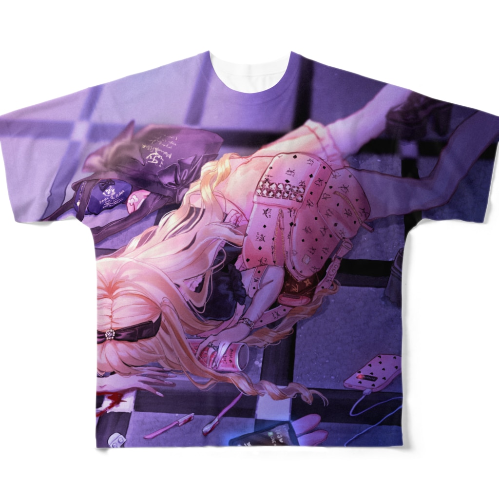 ʚ蚕ちゃんɞ  のもう嘘つかないでよ。 All-Over Print T-Shirt