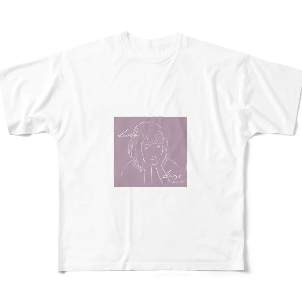 _F_U_T_A_N_J_I_の視線Tシャツ フルグラフィックTシャツ