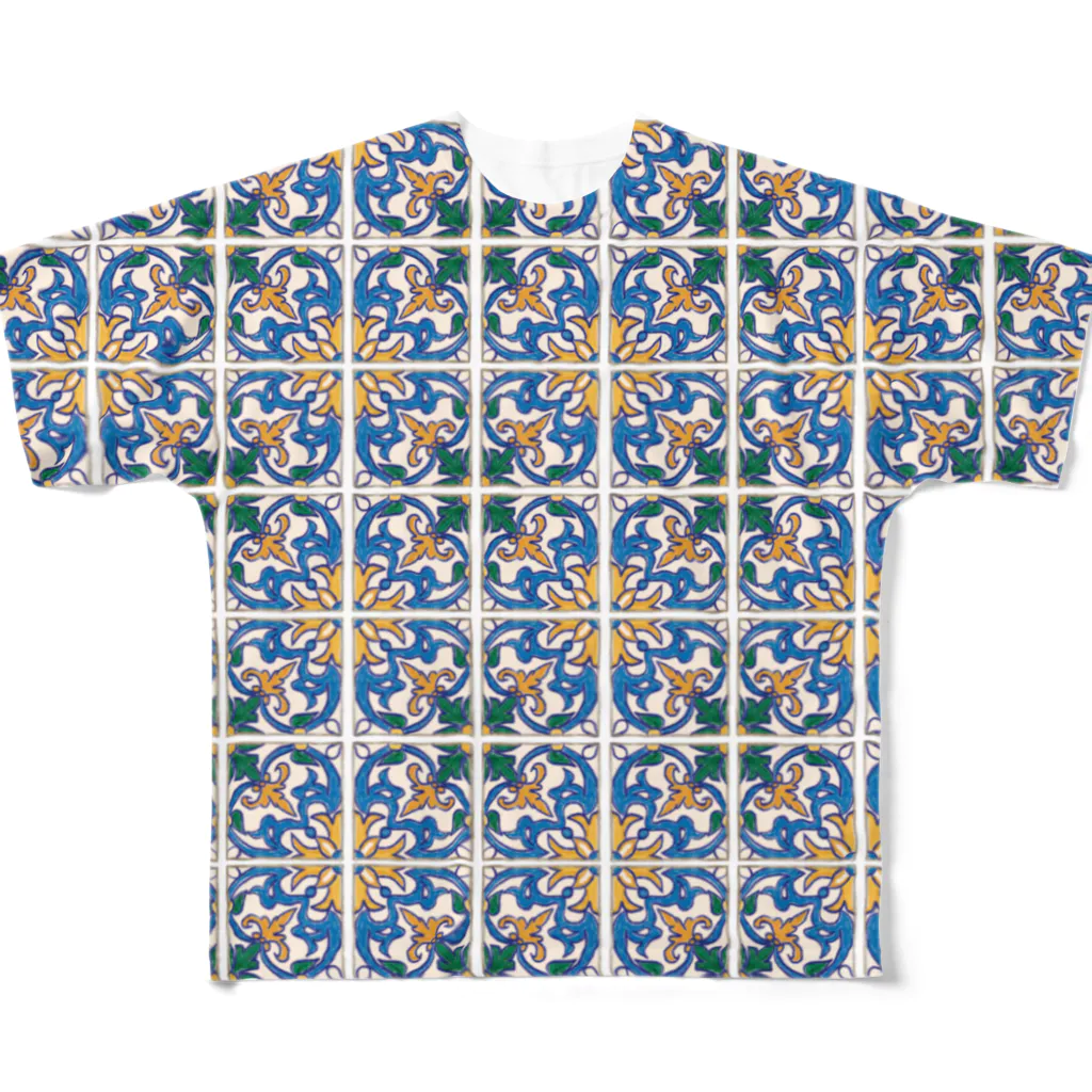 Boutique MITSURU KIJOのPortuguese style3 フルグラフィックTシャツ