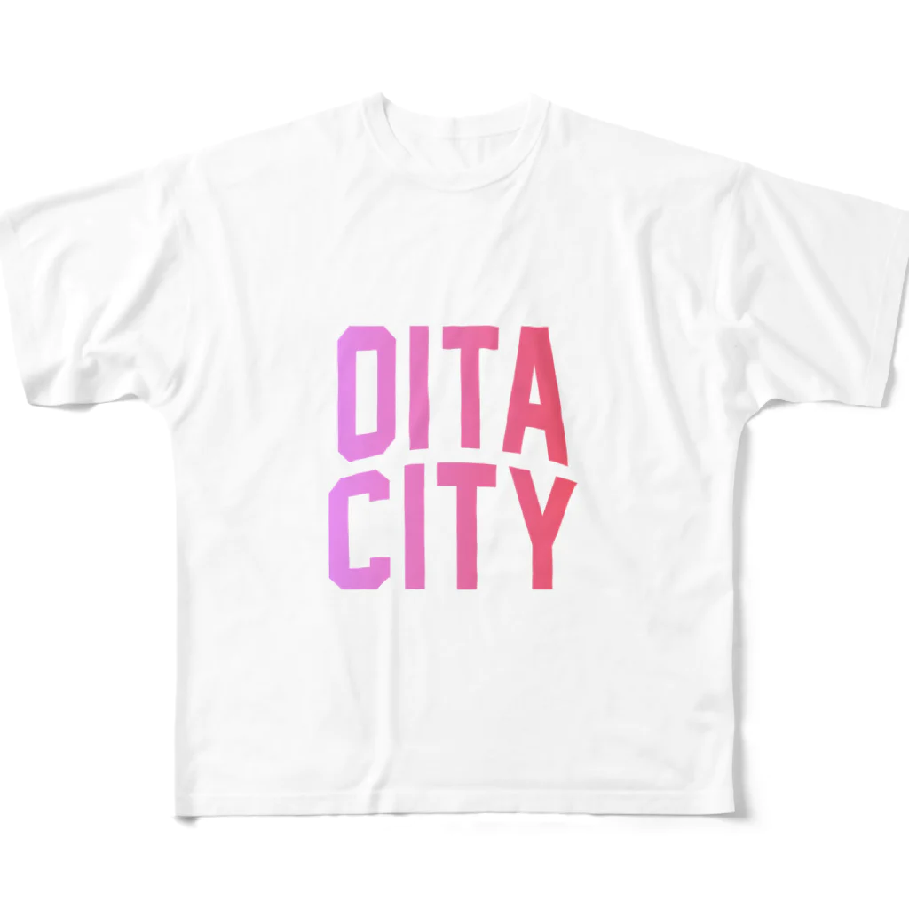 JIMOTOE Wear Local Japanの大分市 OITA CITY All-Over Print T-Shirt