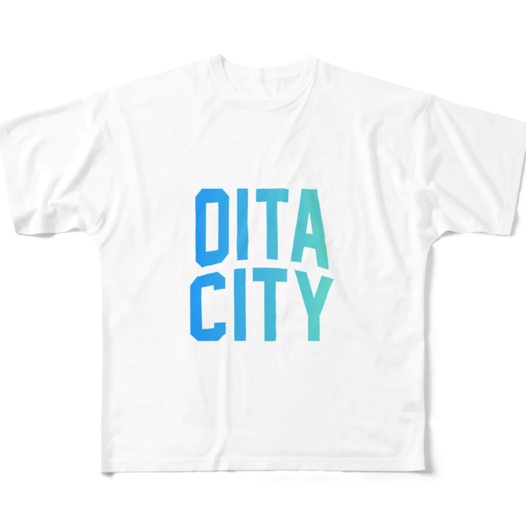 JIMOTO Wear Local Japanの大分市 OITA CITY フルグラフィックTシャツ