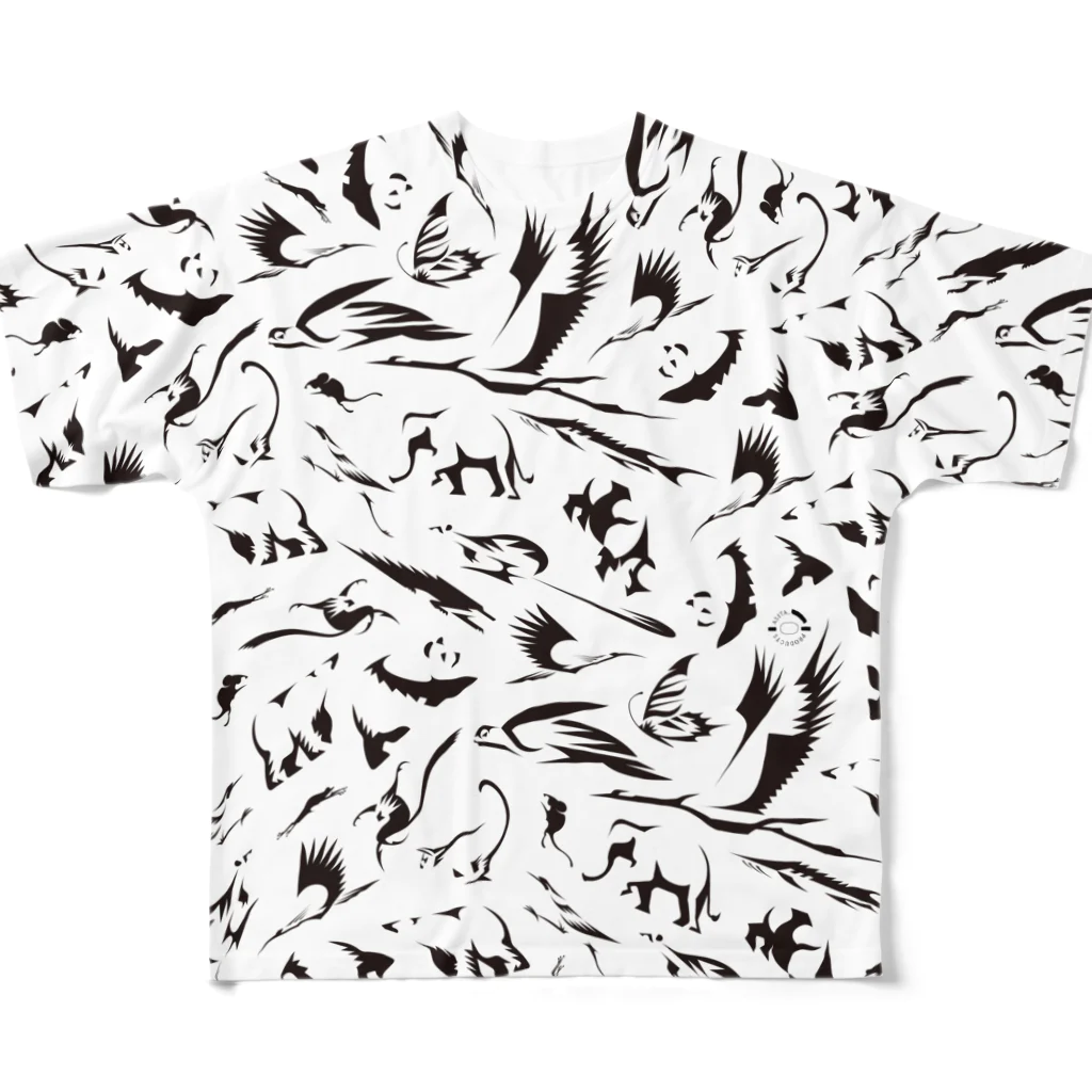 ASITA_PRODUCTSのカズオオモリ×ASITA_PRODUCTS  All-Over Print T-Shirt