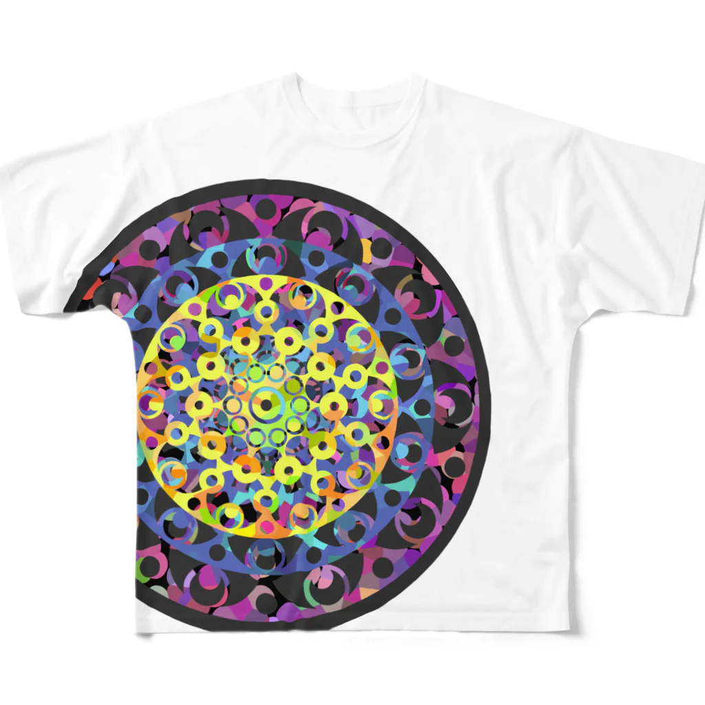 HaveーFun 嘉の点絵HF-１８DEEP All-Over Print T-Shirt