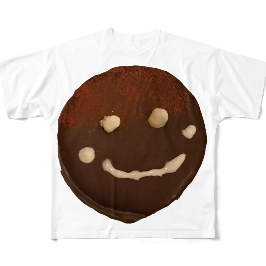 でおきしりぼ子の実験室のザッハトルテの微笑み All-Over Print T-Shirt