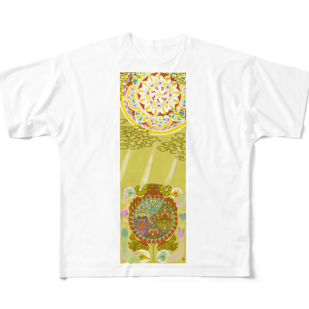 MENOICHI（メノイチ）▼Masaaki Medo Online Storeの"The Infection and The Sky"「疫病と空」 フルグラフィックTシャツ