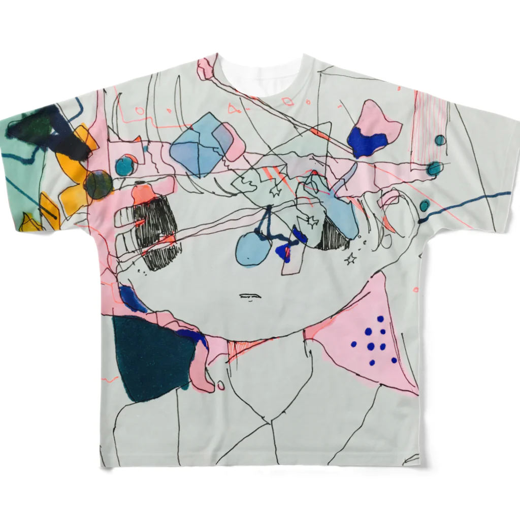 すいぞくかんの□△？〇 All-Over Print T-Shirt