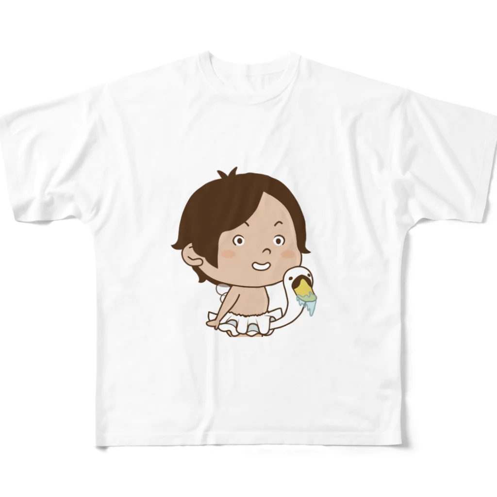 wangan_noraemonのどエンドのらえもん All-Over Print T-Shirt