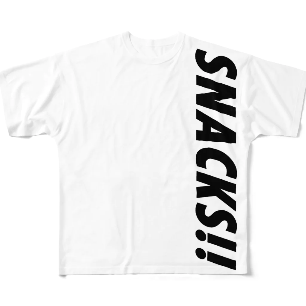 SNACKSのSNACKS！！　001（横） フルグラフィックTシャツ