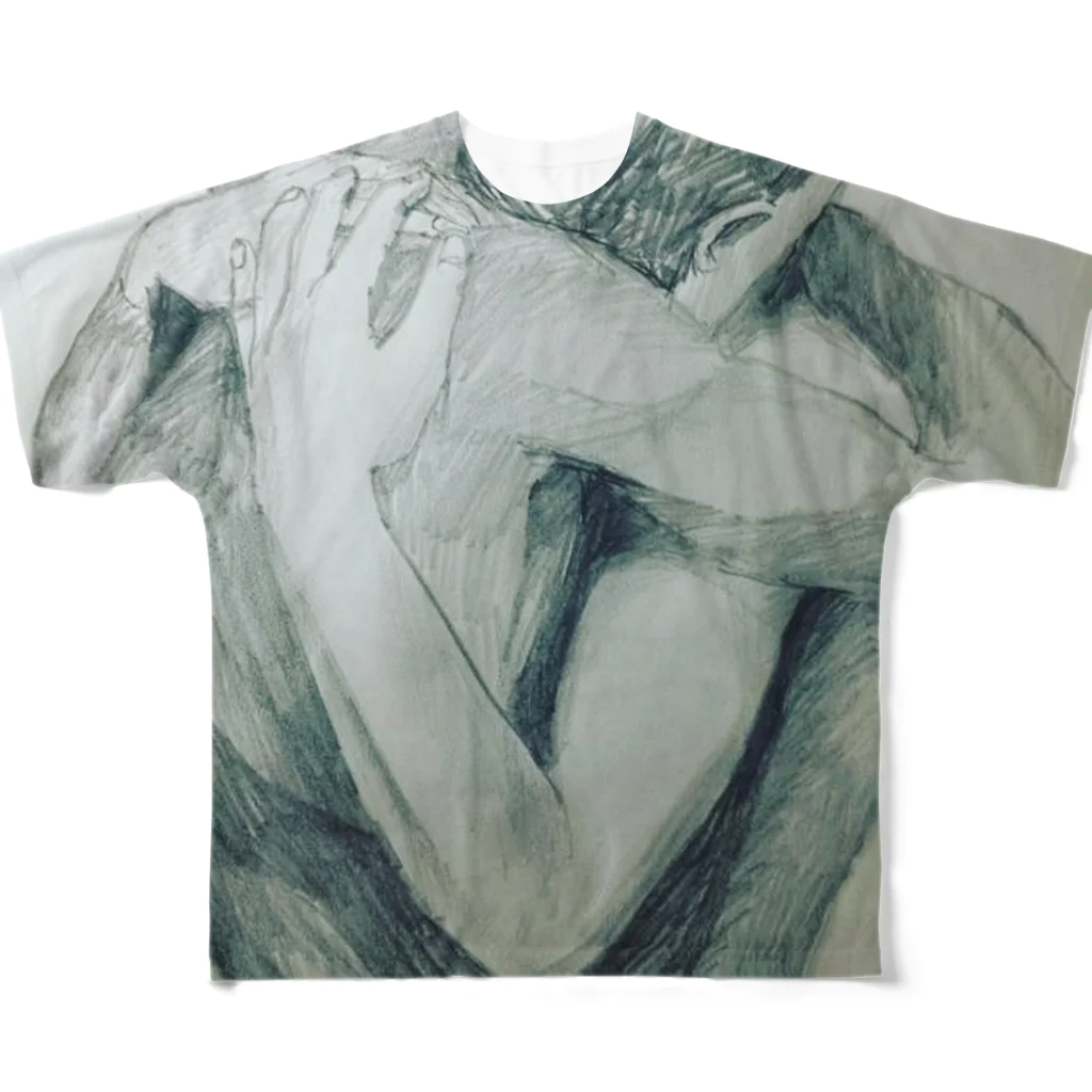 KENSHOUのヴィクトリーhumanism T-shirt All-Over Print T-Shirt