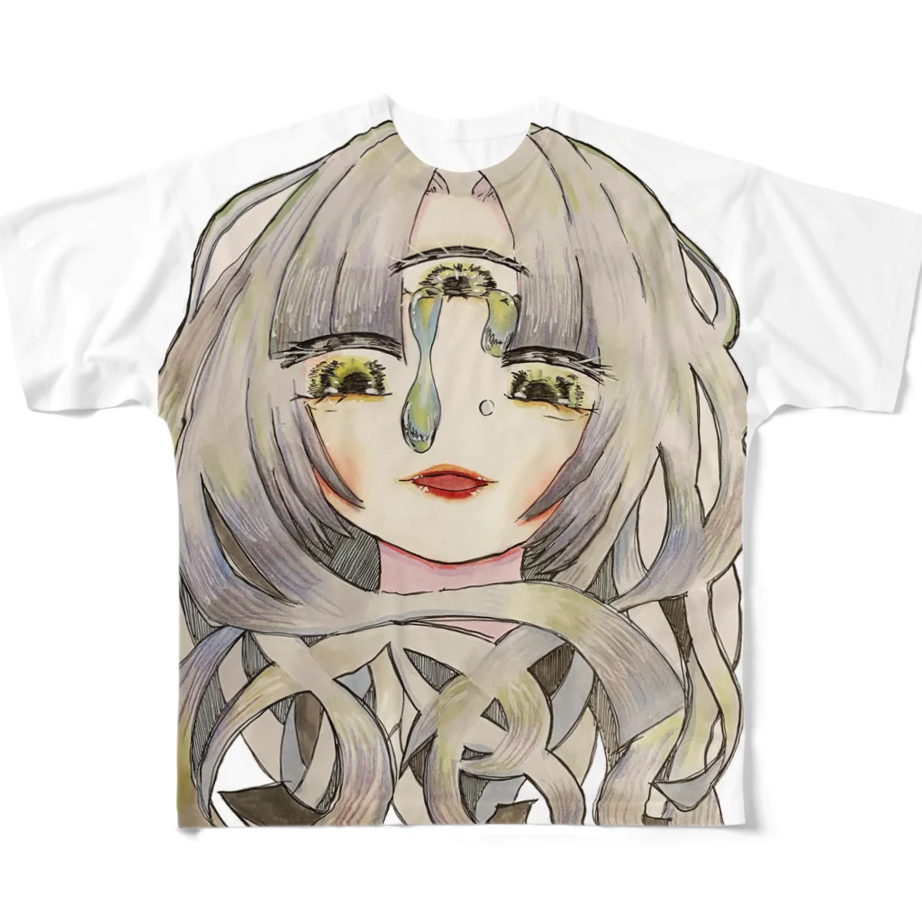 おまじないの泣き虫神様 All-Over Print T-Shirt
