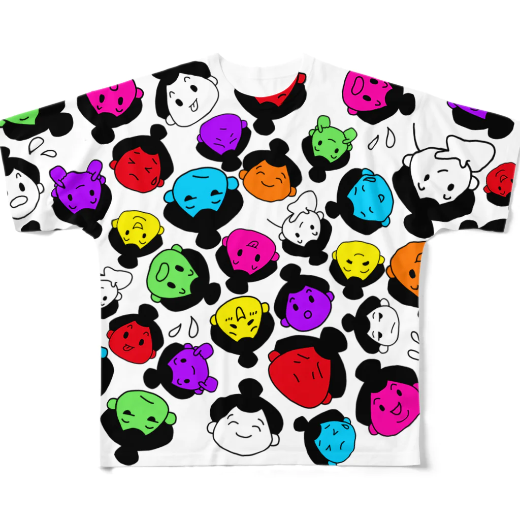 まんぷく堂のカラフルサンシャイン All-Over Print T-Shirt