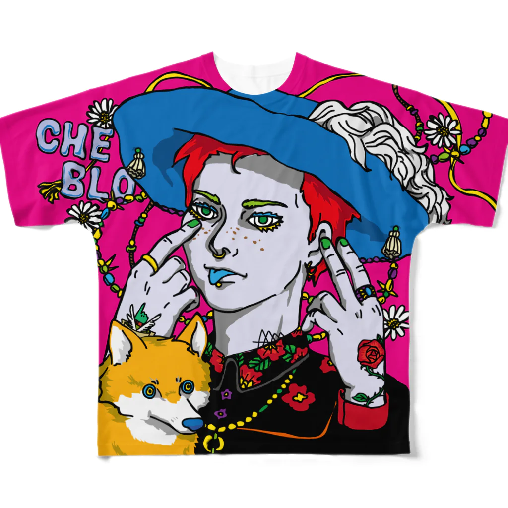 CHEBLOのCHEB‘O’ フルグラフィックTシャツ