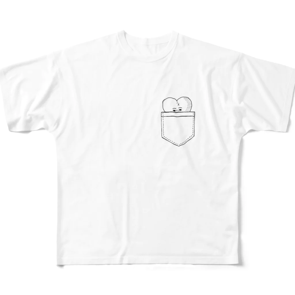 ないものねだりのポケットで放心(両目ver) All-Over Print T-Shirt