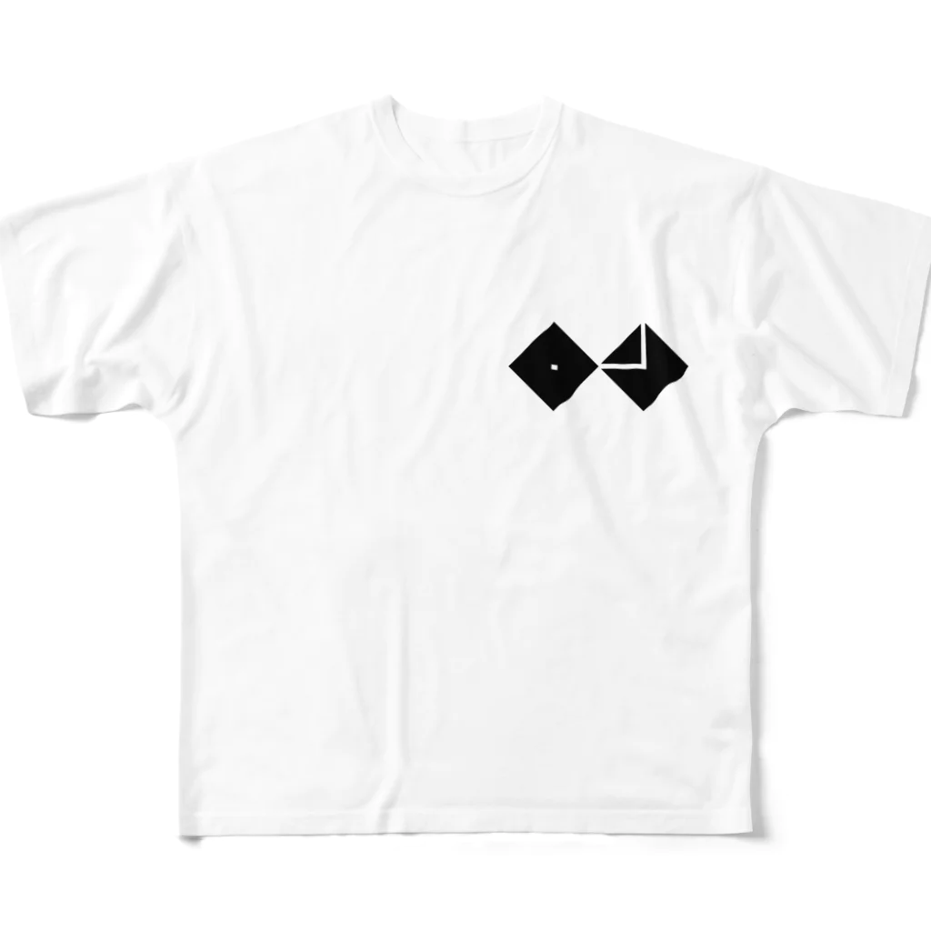 麻雀の麻雀/ロン② フルグラフィックTシャツ