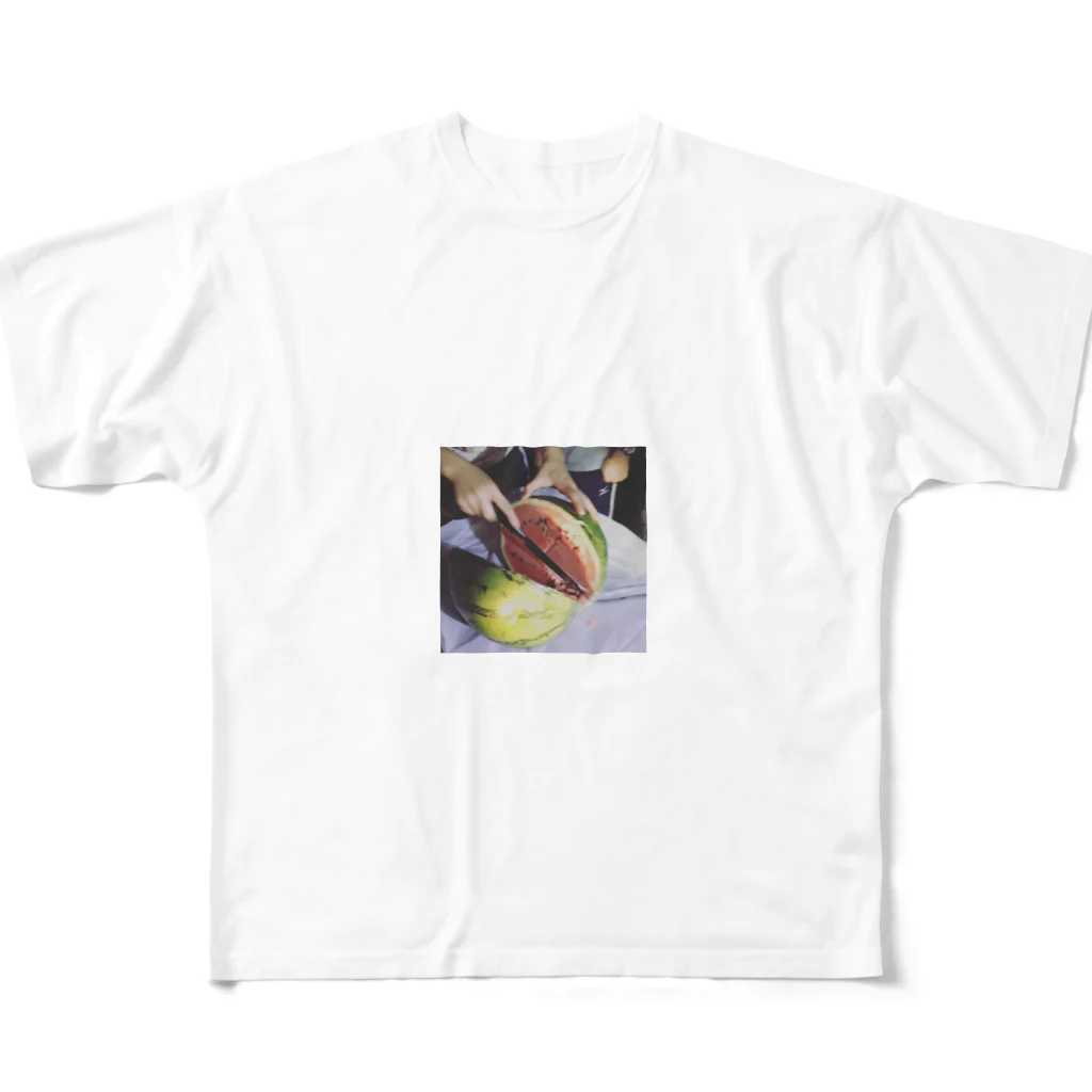 mochiwoの夏/スイカ All-Over Print T-Shirt