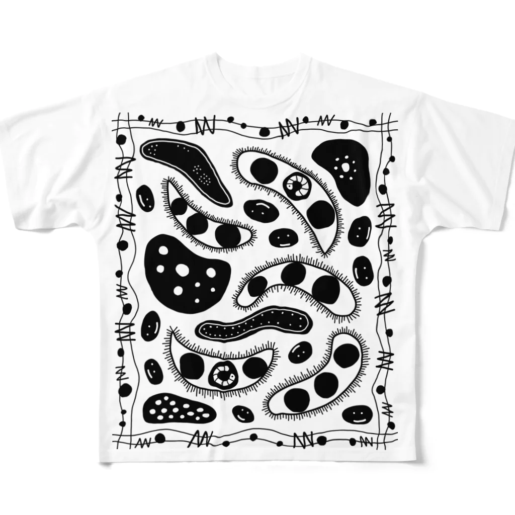 森と樅の枝豆になろうとしている根粒菌 All-Over Print T-Shirt