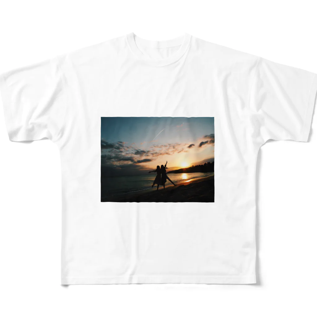 帰りにアイス買って帰ろうの台湾の夕陽 フルグラフィックTシャツ