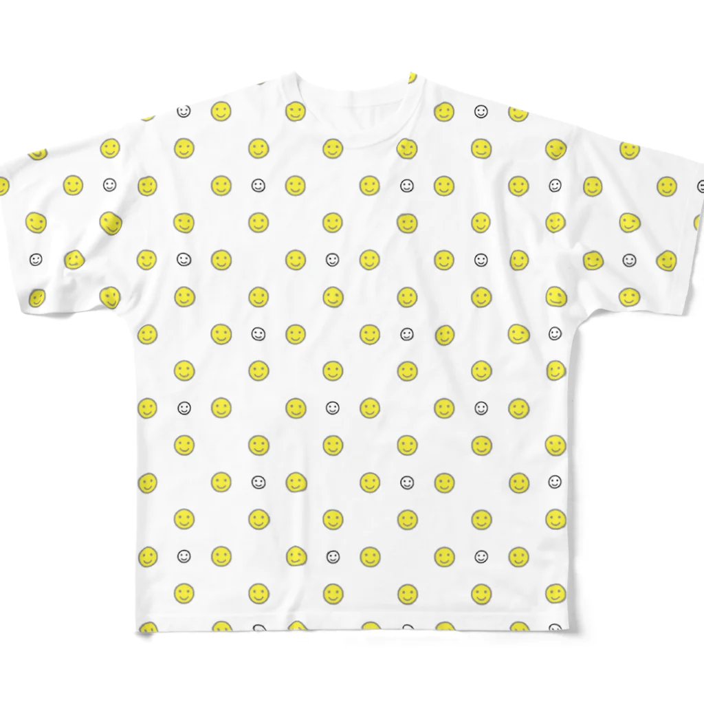 ムエックネのスマイル All-Over Print T-Shirt