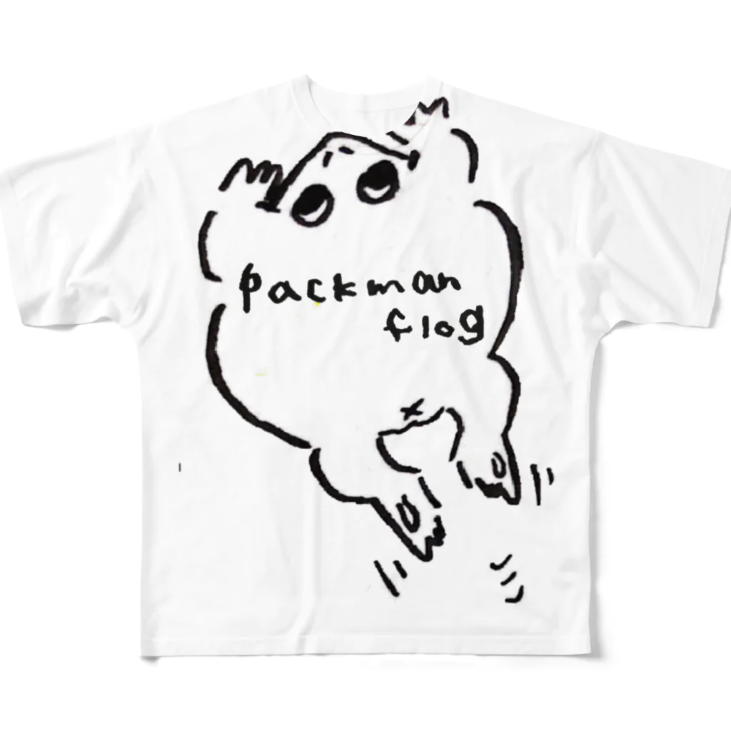 COMARIの泳ぐツノガエル All-Over Print T-Shirt