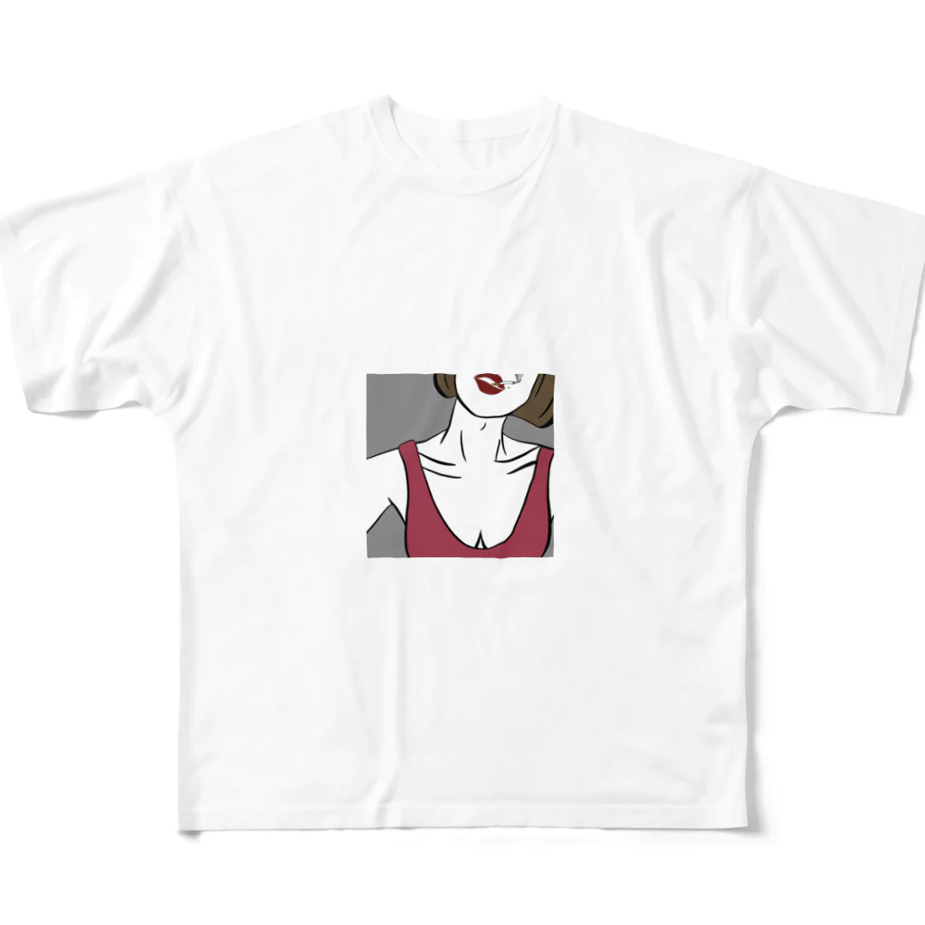 Takumasaの部屋の綺麗なお姉さん All-Over Print T-Shirt