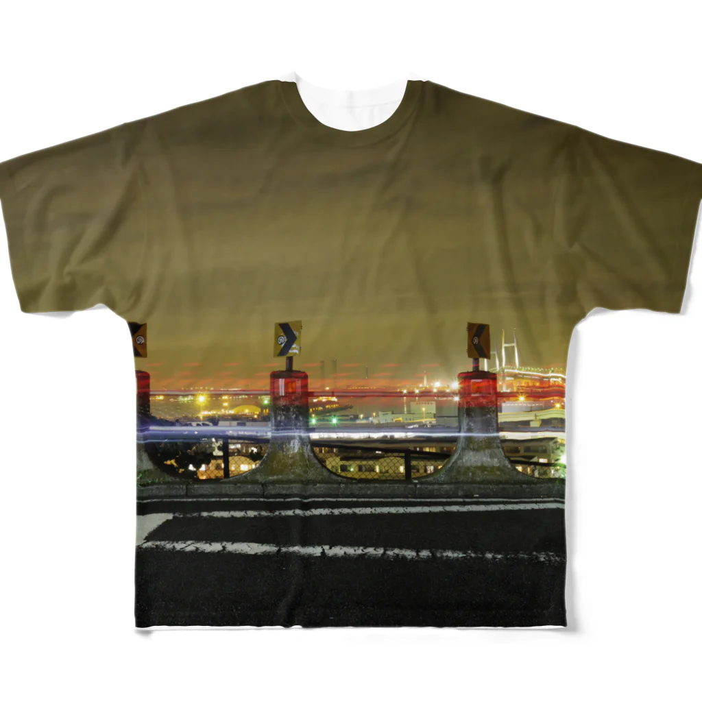 genの横浜の夜景 All-Over Print T-Shirt