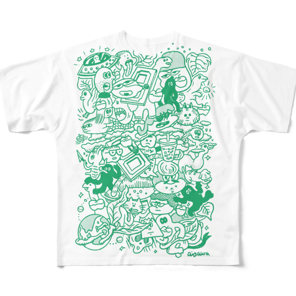 aizaknewton_aizawaのリンゴ10個あるよ All-Over Print T-Shirt