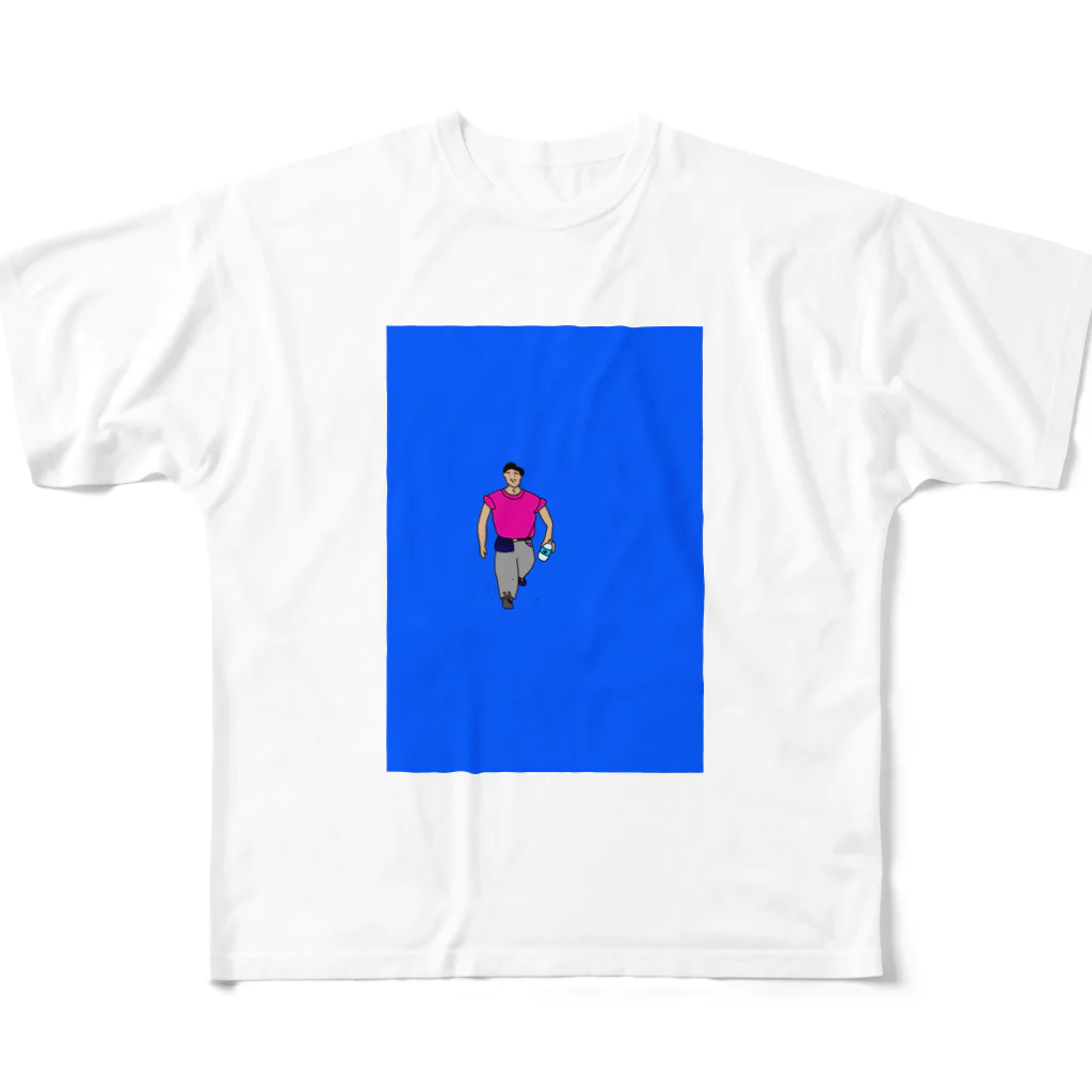 Shunsuke Watabeのギャラリー。の歩く人。 All-Over Print T-Shirt