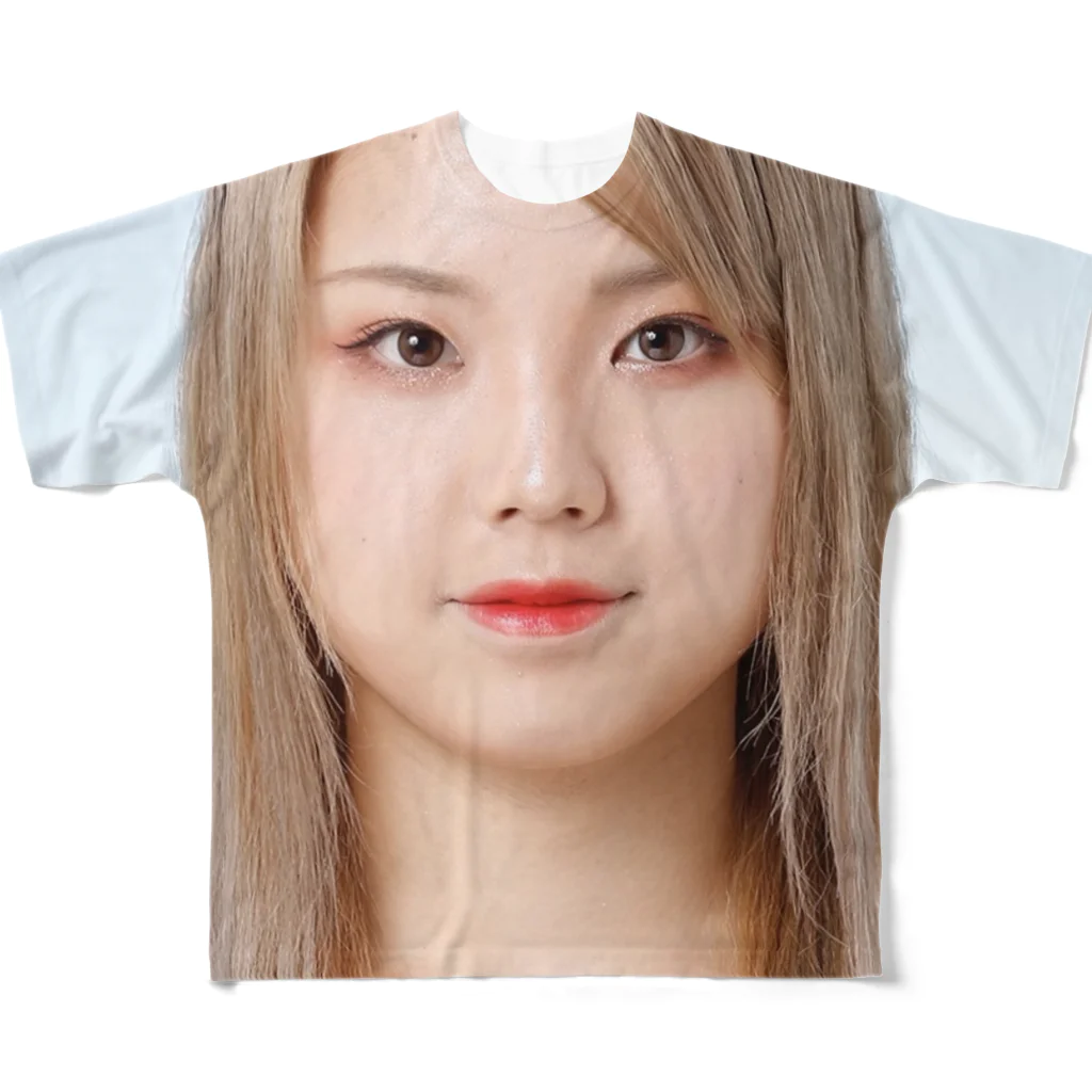 Mioenergy official shopのモナリザ証明写真 All-Over Print T-Shirt