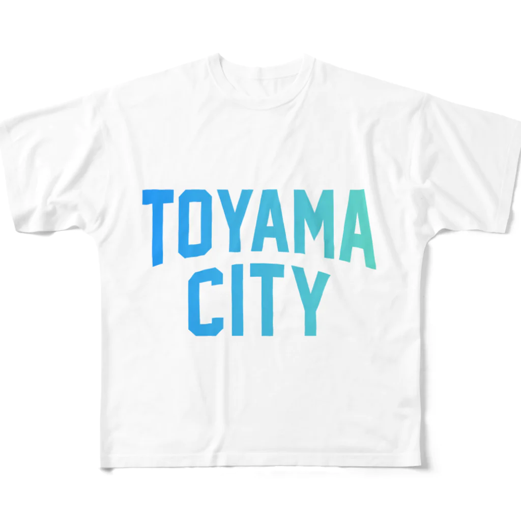 JIMOTO Wear Local Japanの 富山市 TOYAMA CITY All-Over Print T-Shirt