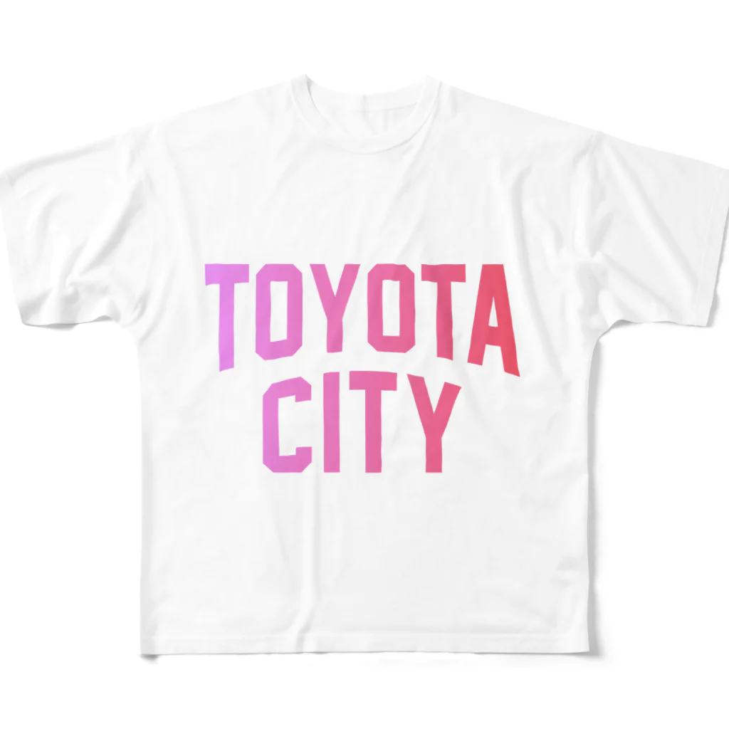 JIMOTO Wear Local Japanの豊田市 TOYOTA CITY フルグラフィックTシャツ