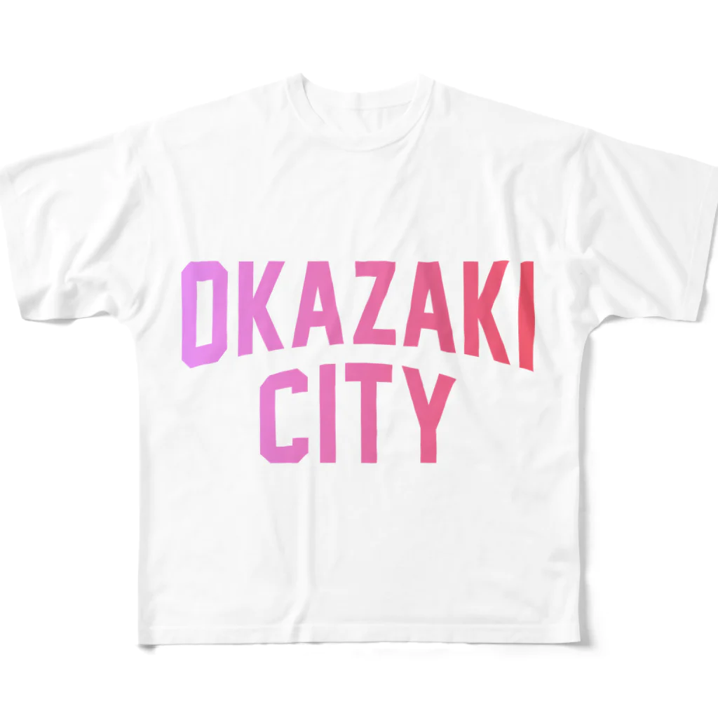 JIMOTO Wear Local Japanの岡崎市 OKAZAKI CITY フルグラフィックTシャツ