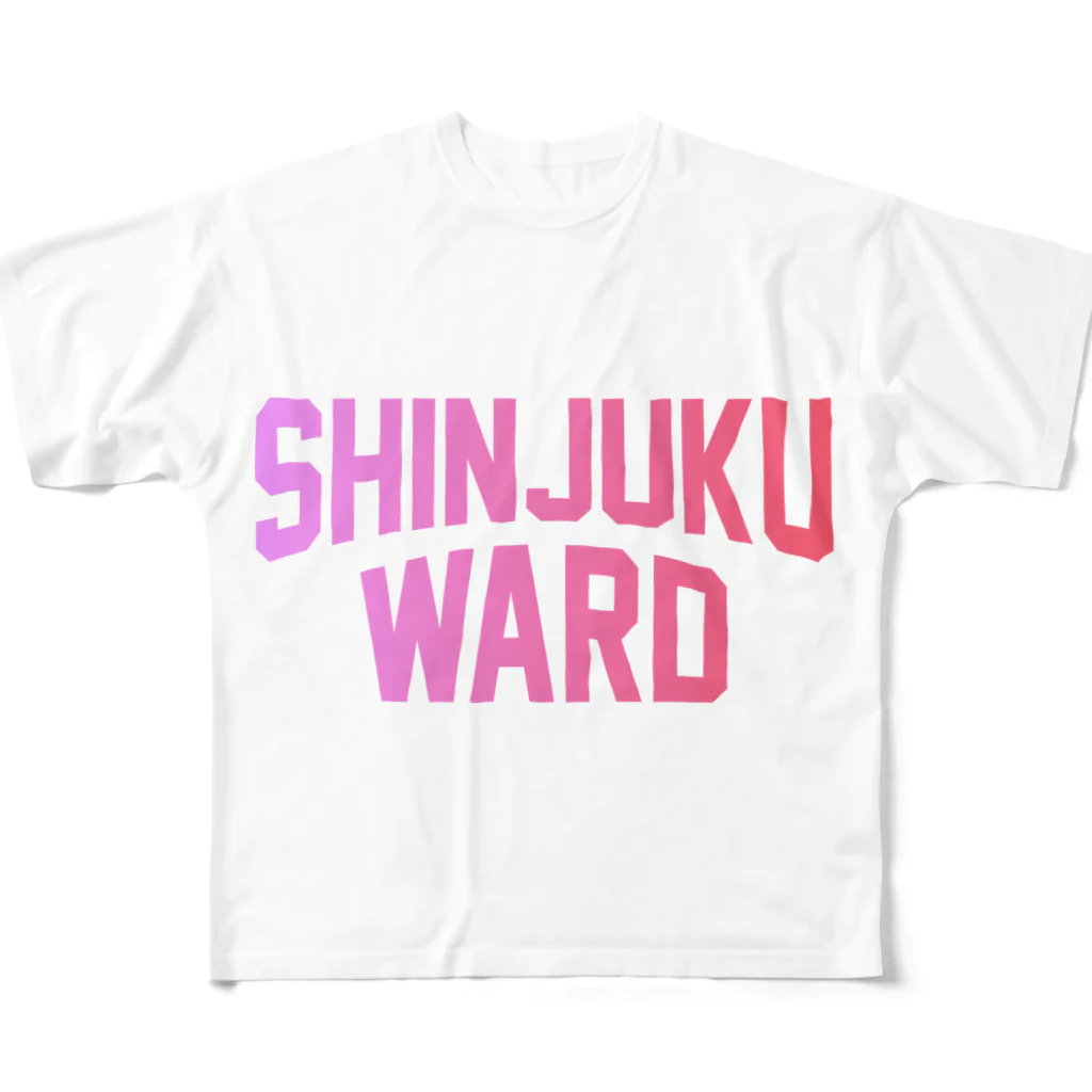 JIMOTO Wear Local Japanのshinjuku ward　新宿 フルグラフィックTシャツ