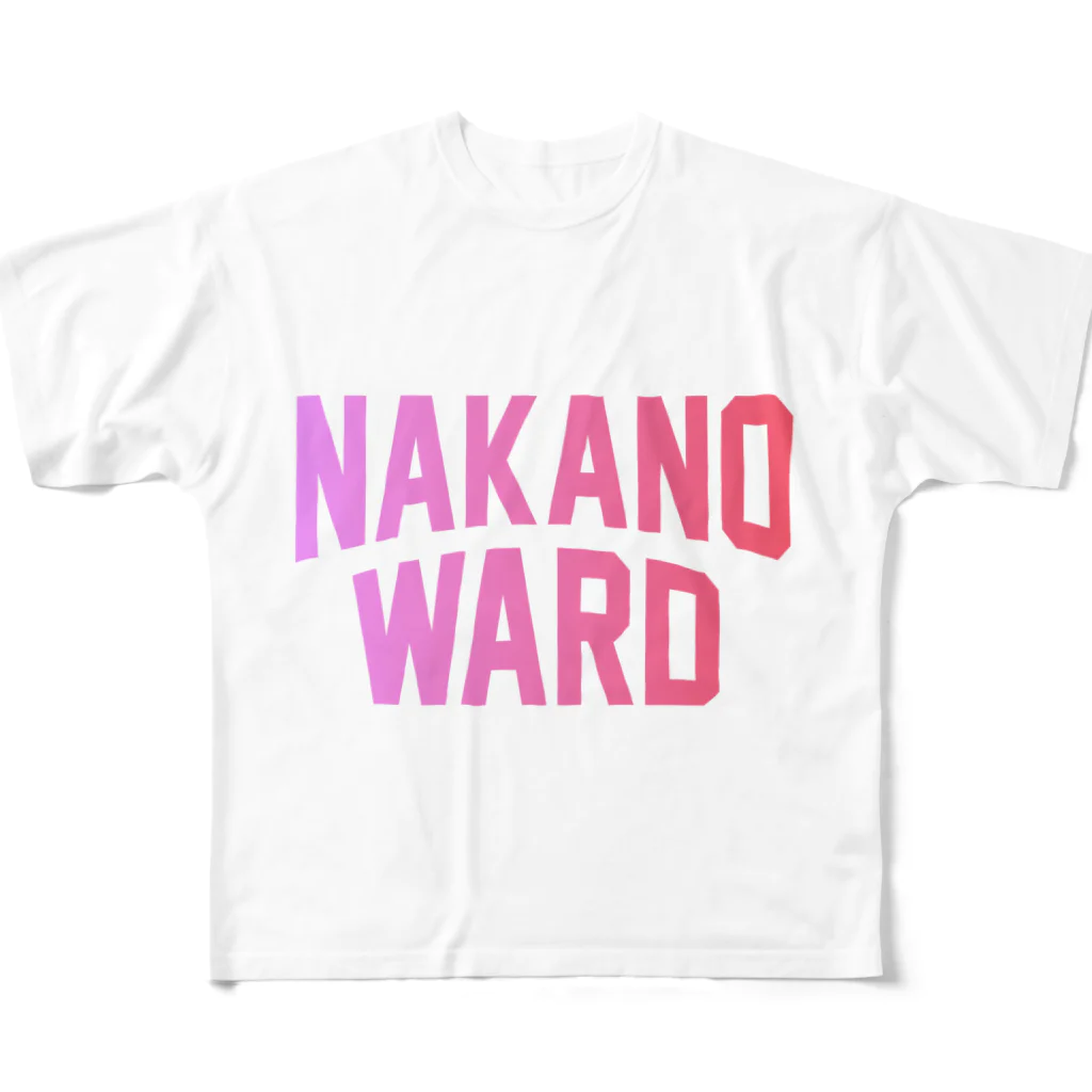 JIMOTOE Wear Local Japanの中野区 NAKANO WARD All-Over Print T-Shirt