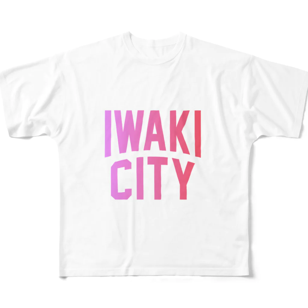JIMOTO Wear Local Japanのいわき市 IWAKI CITY フルグラフィックTシャツ