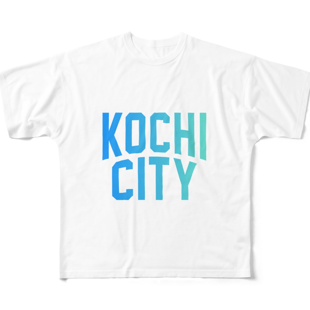 JIMOTO Wear Local Japanの高知市 KOCHI CITY All-Over Print T-Shirt