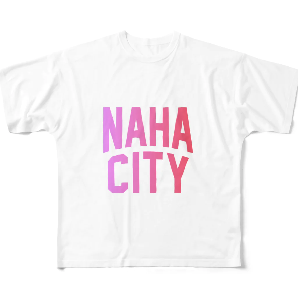 JIMOTOE Wear Local Japanの那覇市 NAHA CITY All-Over Print T-Shirt