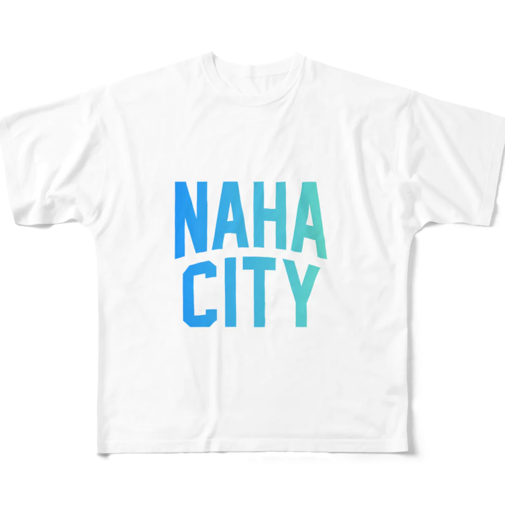 JIMOTOE Wear Local Japanの那覇市 NAHA CITY All-Over Print T-Shirt