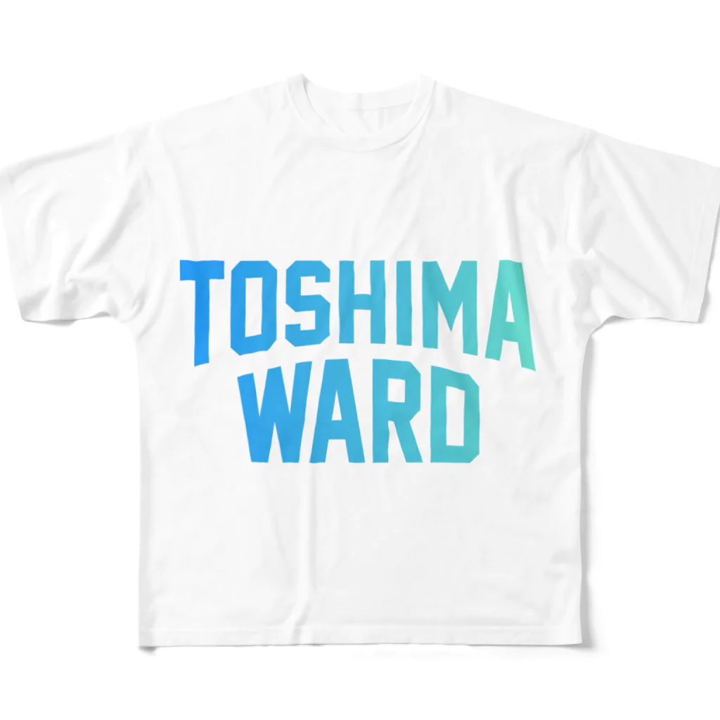 JIMOTO Wear Local Japanの豊島区 TOSHIMA WARD フルグラフィックTシャツ