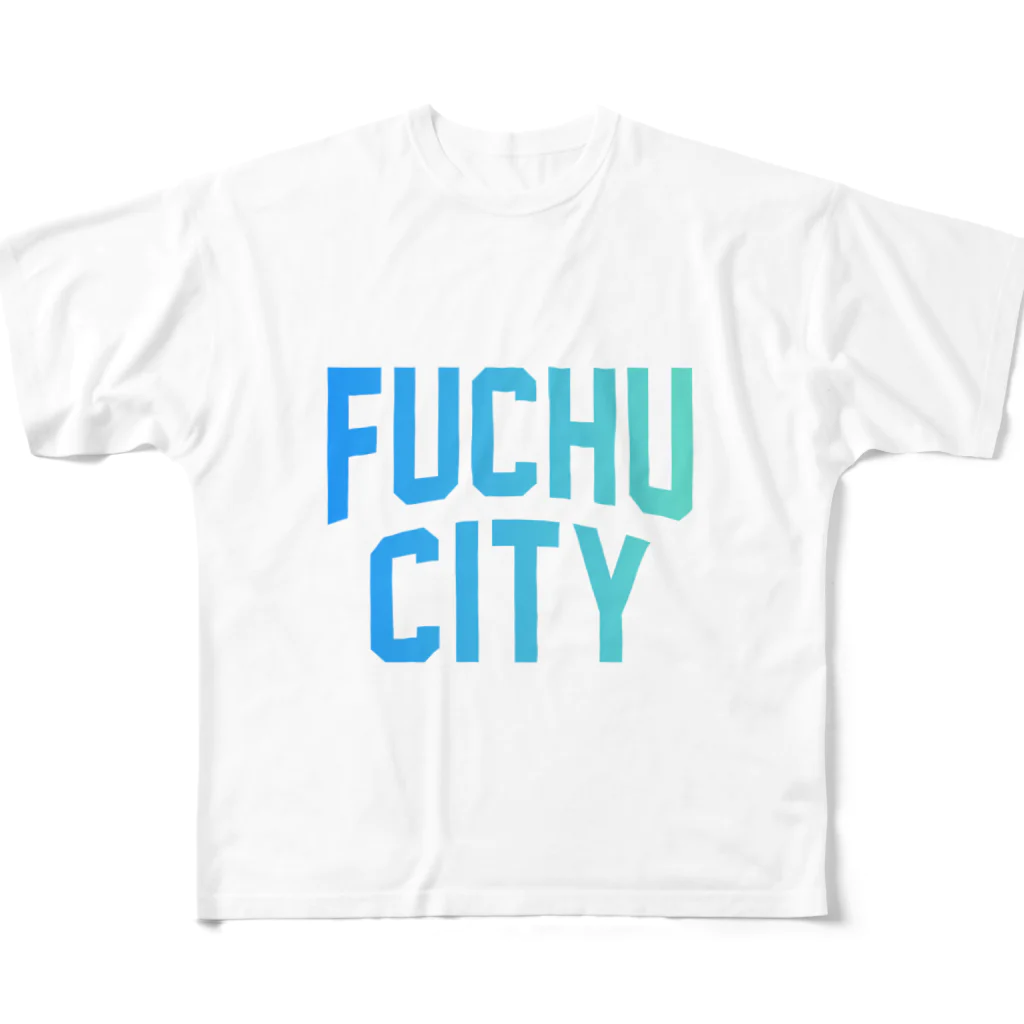 JIMOTOE Wear Local Japanの府中市 FUCHU CITY All-Over Print T-Shirt